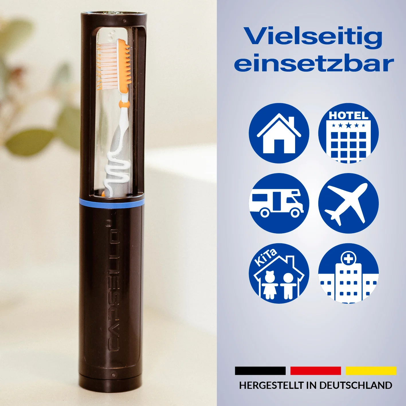 Zahnbürstenbox - schwarz - 2er-Set - Image 6