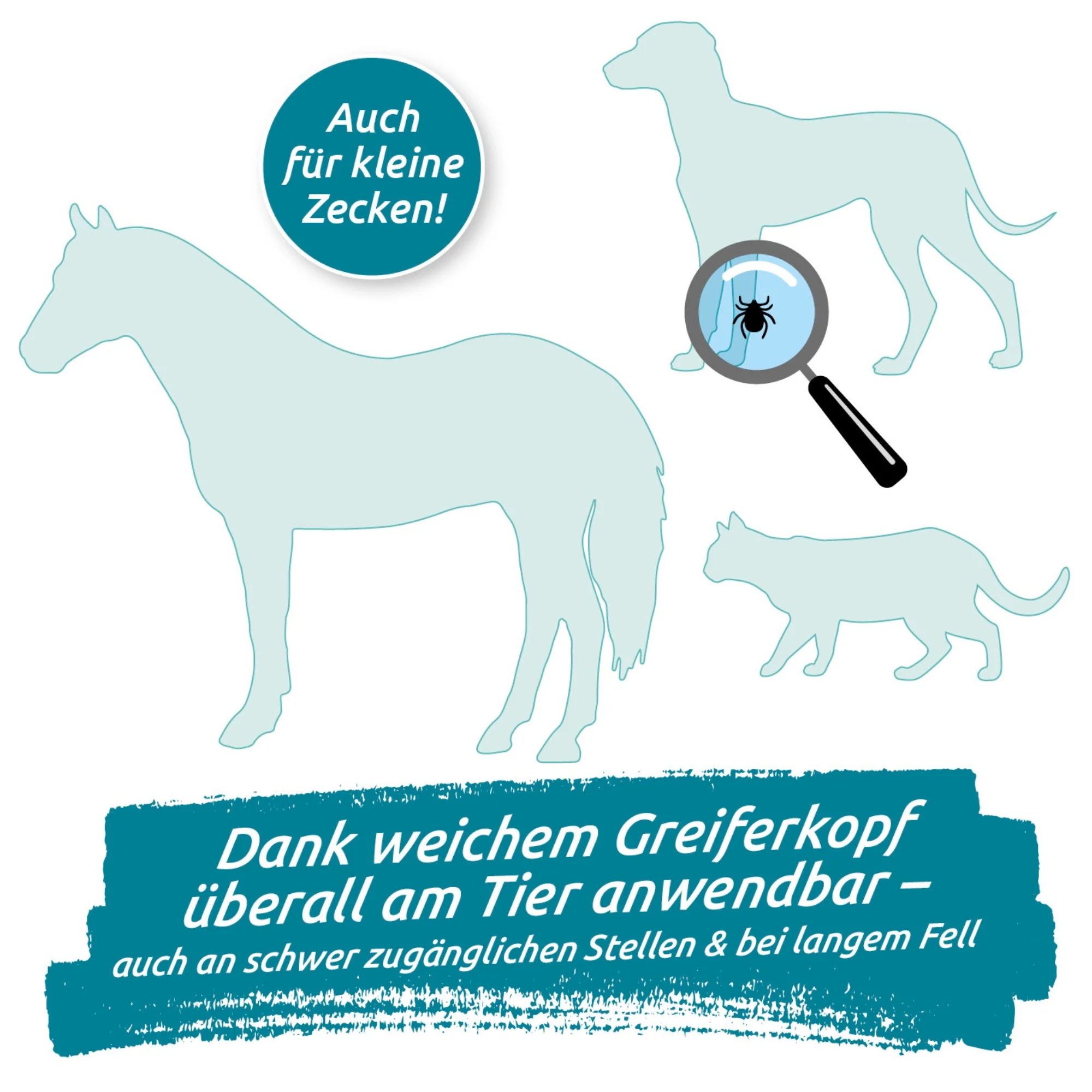 Zeckengreifer für Mensch & Tier mit rotierendem Greiferkopf - 2er-Set - Image 6