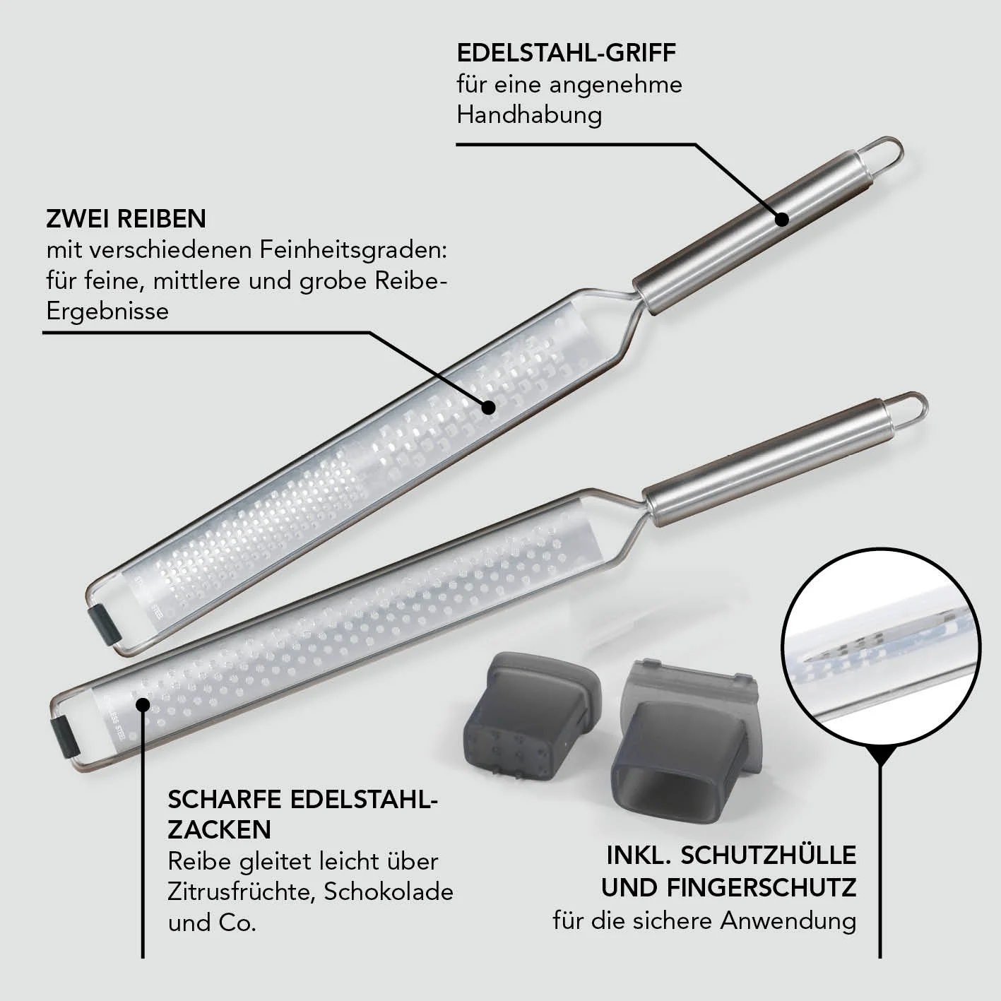Zester Reibe - 2er-Set - Image 4